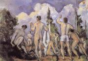 Paul Cezanne Bathers painting